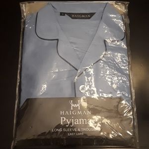 Haigman Mens Classic Style Full Length  PJs Small